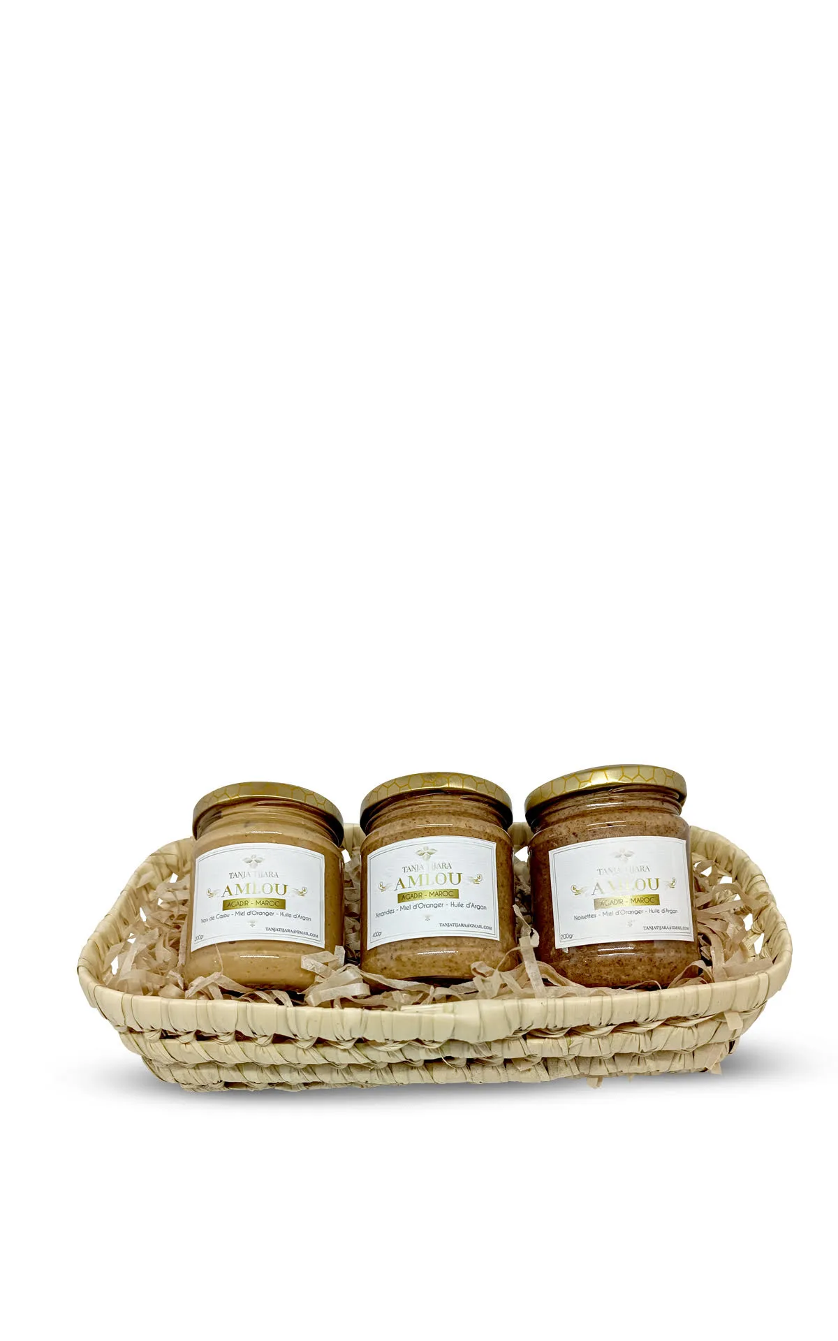 pack 3 amlous : amande, noisette et cajou - TANJA TIJARA