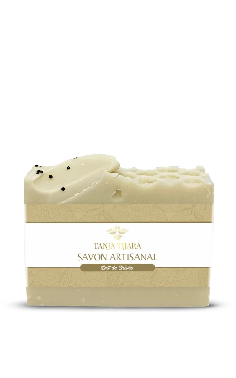 Savon artisanal au lait de chèvre et miel - Tanja Tijara